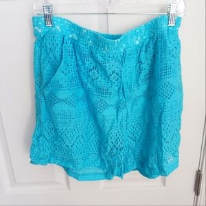 Mens Lace  Shorts Size Blue  X Large